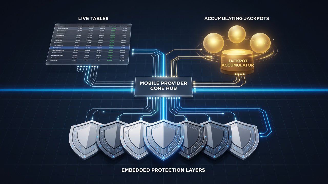 Visualisierung der Datenströme und Schutzintegration in mobilen Casino-Plattformen