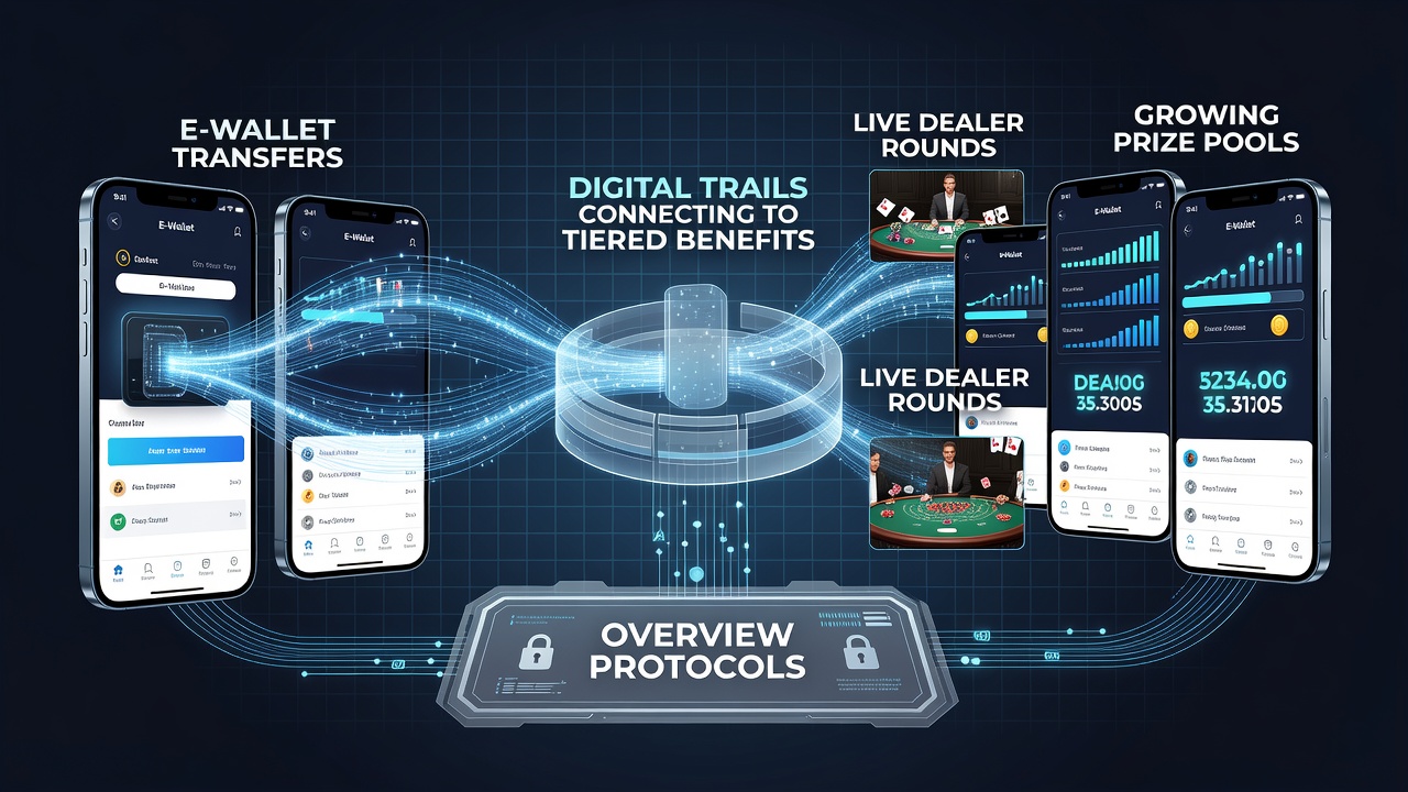 Digitale Transaktionspfade und mobile Live-Dealer-Integration auf Plattformen mit E-Wallets und Preisgeldern