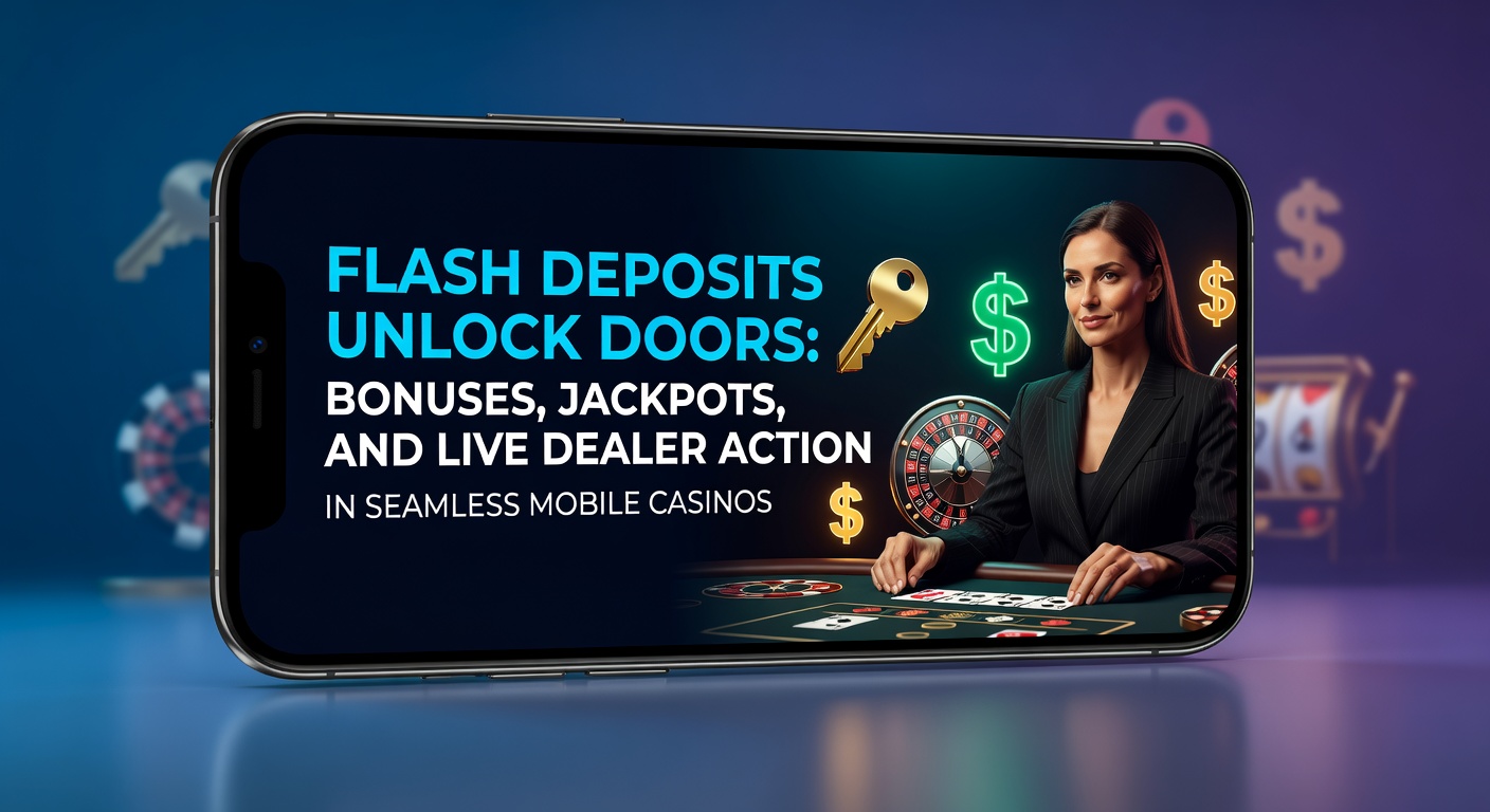 Smartphone mit blitzschneller Einzahlung in einem Mobile Casino, umgeben von Symbolen für Boni, Jackpots und Live-Dealer-Tischen
