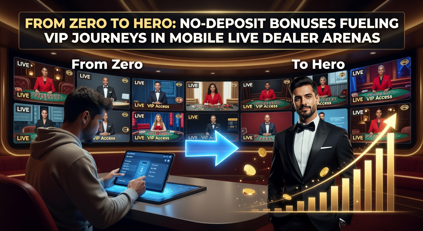 Smartphone mit Live-Dealer-Roulette im VIP-Modus, umgeben von Bonus-Symbolen und VIP-Stufen
