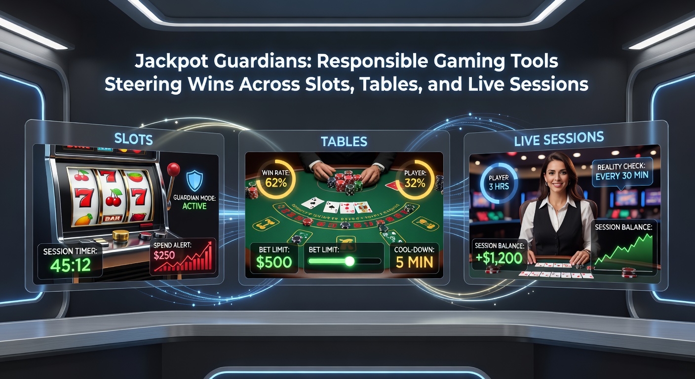 Darstellung eines Live-Dealer-Tisches mit integrierten Responsible-Gaming-Überwachungselementen und Zeitlimits auf dem Bildschirm